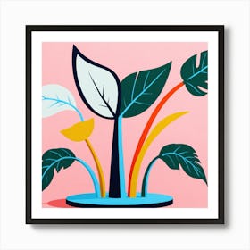 Plant In A Pot Art Print