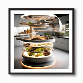 Futuristic Kitchen 5 Art Print