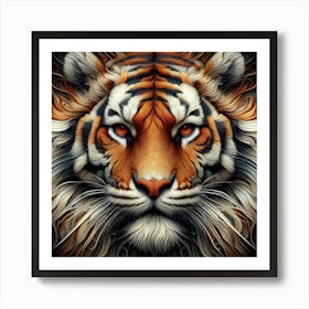 Tiger Head 3 Art Print