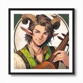 Horned Elf Art Print