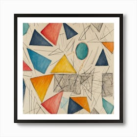 Triangles Art Print