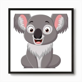 Cartoon Koala Art Print