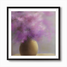 The Background A Canvas Of Its Own Complements The Vases Magnificence Soft Pastel Shades Blend S (1) Art Print