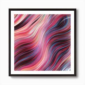 Abstract Wavy Pattern Art Print