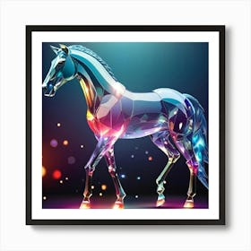 Potrillo De Gran Porte Hecho De Cristal Art Print