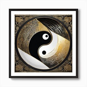 Yin Yang Symbol 17 Art Print