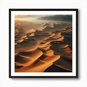 Sunrise In The Desert Art Print