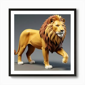 Lion of Savana Art Print
