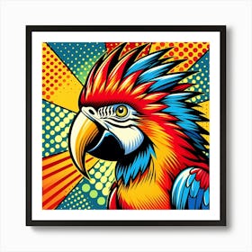 Pop Parrot 6 Art Print