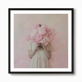 Pink Peonies 1 Art Print