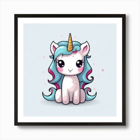 Cute Unicorn 790 Art Print