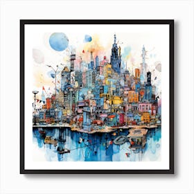 Cityscape 4 Art Print