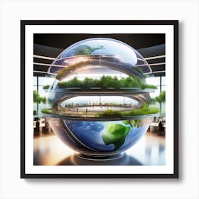 3d Rendering Of A Planet Art Print