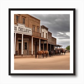 Old West Town 14 Art Print