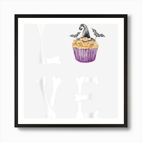 Halloween Cupcake Love Baking Witch Pastry Chef Women Art Print