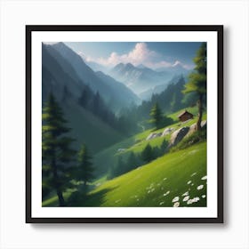 Landscape Painting 96 Art Print