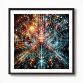 Psychedelic Abstract Art Art Print