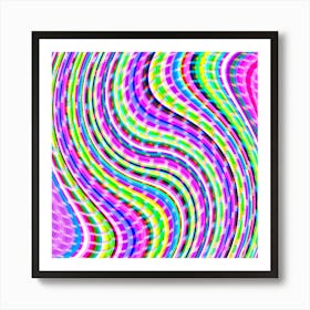 Abstract Psychedelic Background Art Print