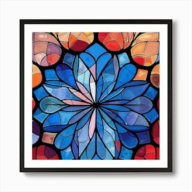 Stained Glass Window Art Print