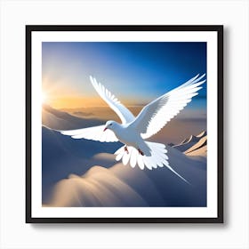 Dove In Flight Art Print