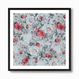 Roses Square Art Print