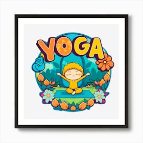 Yoga Boy Art Print