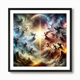 Angels And Demons Art Print