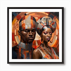 Afro-African Couple Art Print