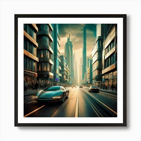 Futuristic City 18 Art Print