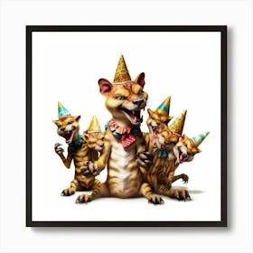 Tiger Party Art Print