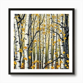 Birch Forest 2 Art Print