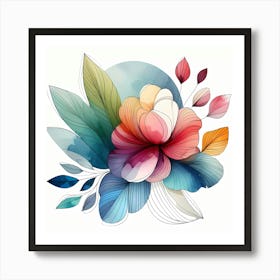 Watercolor Flower 2 Art Print