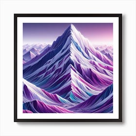 Abstract Mountain Landscape 1 Art Print