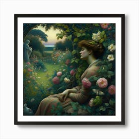 'The Rose Garden' Art Print