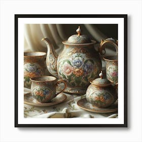 Tea Set 14 Art Print