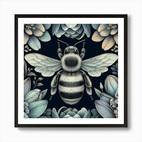 Bee Canvas Print 1 Art Print