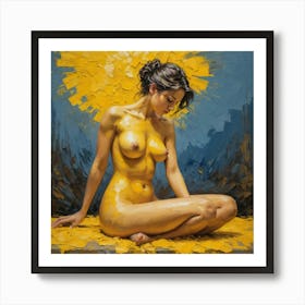'Sunny Girl' vincent van gogh style Art Print