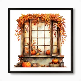 Autumn Window 4 Art Print