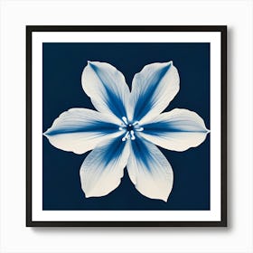 Blue Flower 4 Art Print