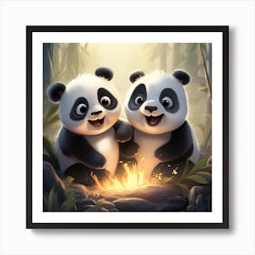 Pandamonium 1 Art Print