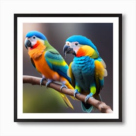 Parrots Art Print