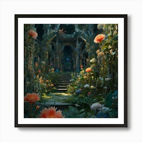 Cinderella'S Garden 2 Art Print