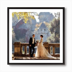 Bride And Groom On A Bridge, Portrait Painting From Photo, Wedding Gifts, Couple Gifts, Anniversary Gifts, Custom Wedding Portrait, Personalized Gifts, Digital Portrait, Custom Portrait, Portrait From Photo, Couple Portrait, Custom Couple, Portrait Watercolor, Painting From Photo, Anniversary Gift, Couple Gifts, Portraits and Frames, Anniversary Gifts, Picture From Photo, Couple Painting, Wedding Portrait, Anniversary Gifts, Personalized Gifts, Gifts, Art Print
