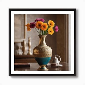 Vases Stock Videos & Royalty-Free Footage Art Print