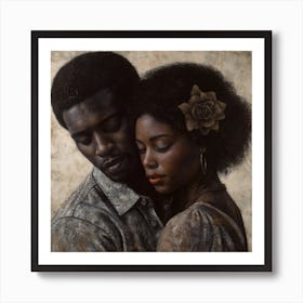 Echantedeasel 93450 African American Black Love Stylize 969 3c022716 8f0f 4140 9aca 5c45f8079c72 Art Print