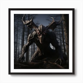 Demon In The Woods 10 Art Print