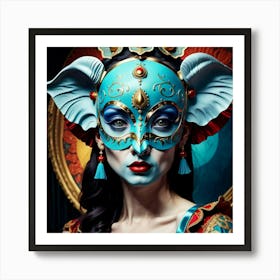 Elephant Mask 1 Art Print