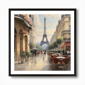 Paris Cafe.1 Art Print