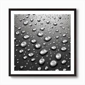 Raindrops On A Window 6 Art Print