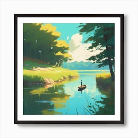 Landscape Painting 238 Art Print